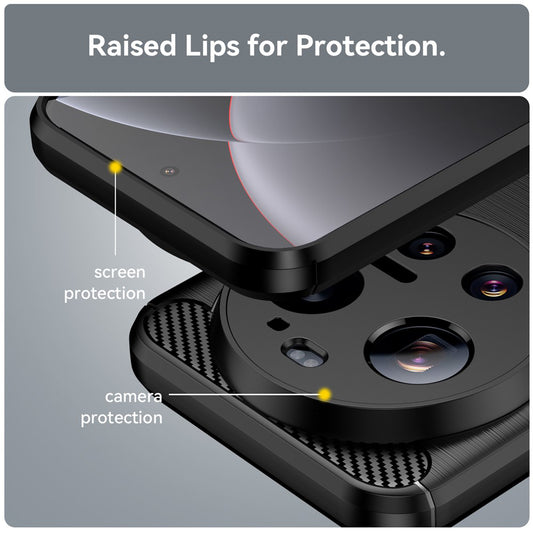 Pouzdro pro Xiaomi 17 Ultra, Techsuit, Carbon, Černá