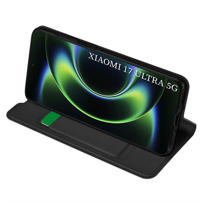 Pouzdro pro Xiaomi 17 Ultra, Techsuit, Magskin Book, Černá
