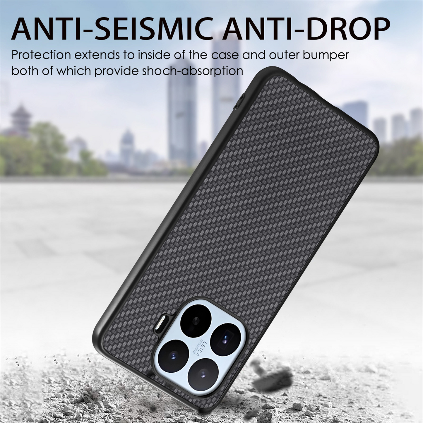 Pouzdro pro Xiaomi 17T, OEM, Carbon, Černé