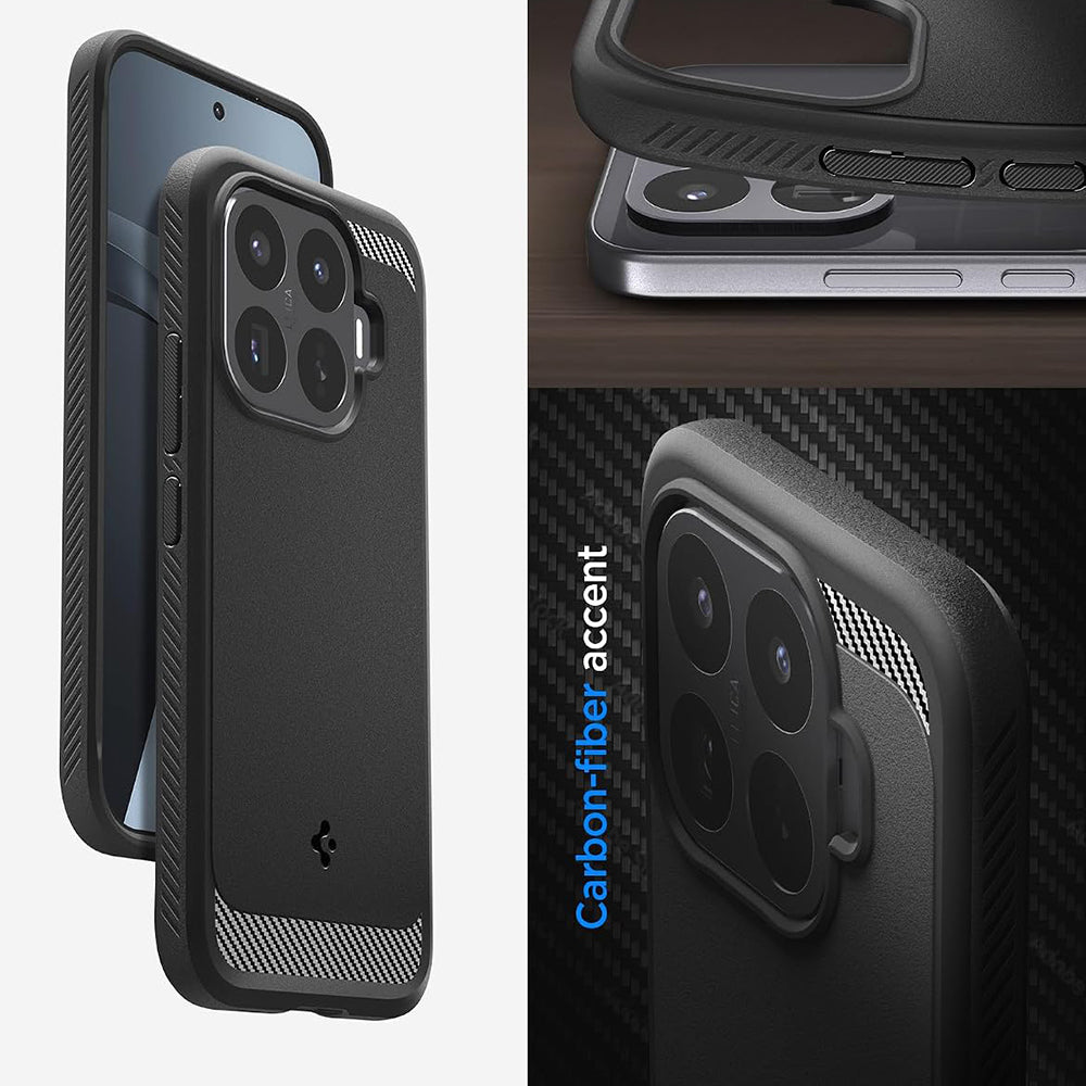 Pouzdro pro Xiaomi 17T Pro, Spigen, Rugged Armor, Černé ACS11869