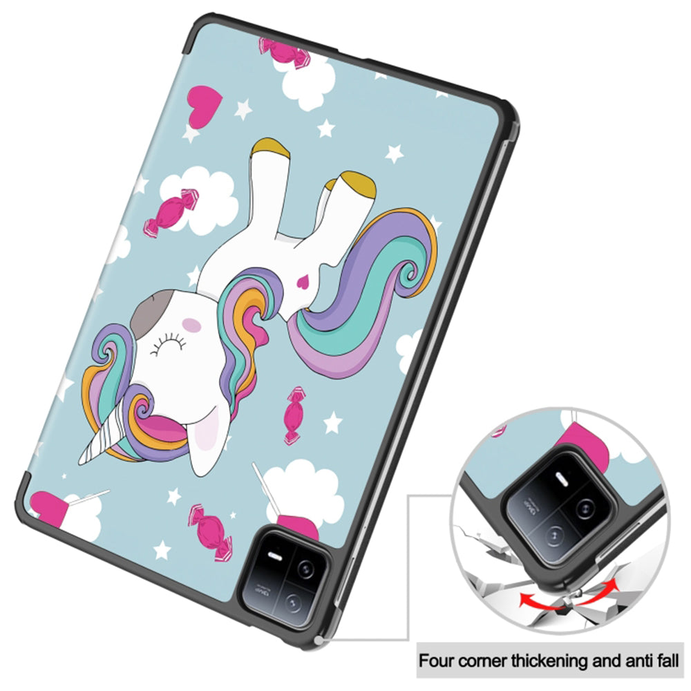 Pouzdro pro Xiaomi Pad 6 / 6 Pro, Techsuit, FoldPro Unicorn, vícebarevné