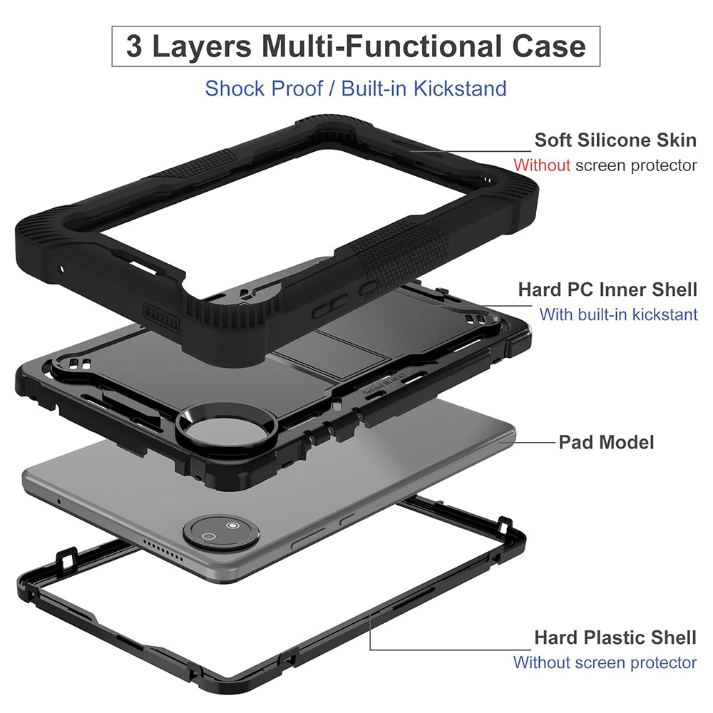 Pouzdro pro Xiaomi Pad 7, Techsuit, Rugged TabShell, Černé
