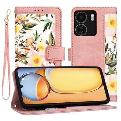 Pouzdro pro Xiaomi Poco C65 / Redmi 13C, Techsuit, FlipCraft, Růžové