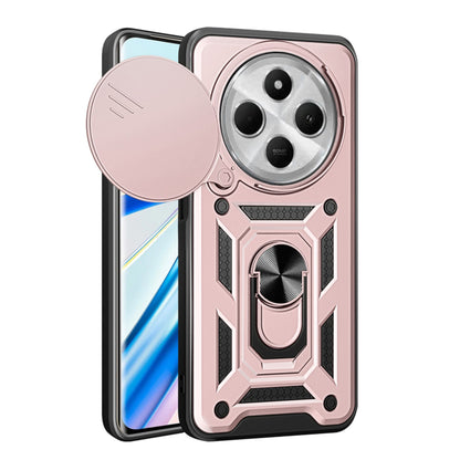 Pouzdro pro Xiaomi Poco C75 / Redmi 14C, Techsuit, CamShield, Růžové