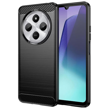 Pouzdro pro Xiaomi Poco C75 / Redmi 14C, Techsuit, Carbon, Černé