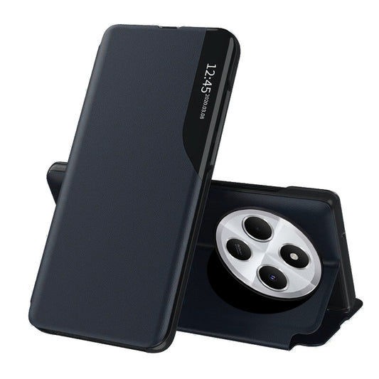 Pouzdro pro Xiaomi Poco C75 / Redmi 14C, Techsuit, eFold, Tmavě modrá