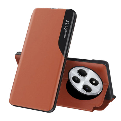 Pouzdro pro Xiaomi Poco C75 / Redmi 14C, Techsuit, eFold, Oranžové