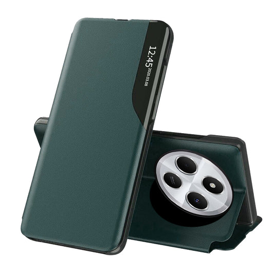 Pouzdro pro Xiaomi Poco C75 / Redmi 14C, Techsuit, eFold, Zelené