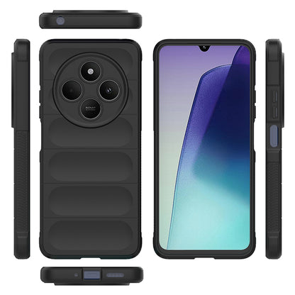 Pouzdro pro Xiaomi Poco C75 / Redmi 14C, Techsuit, Magic Shield, vínové