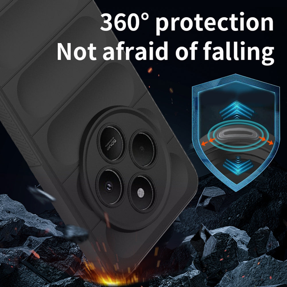 Pouzdro pro Xiaomi Poco C75 / Redmi 14C, Techsuit, Magic Shield, vínové