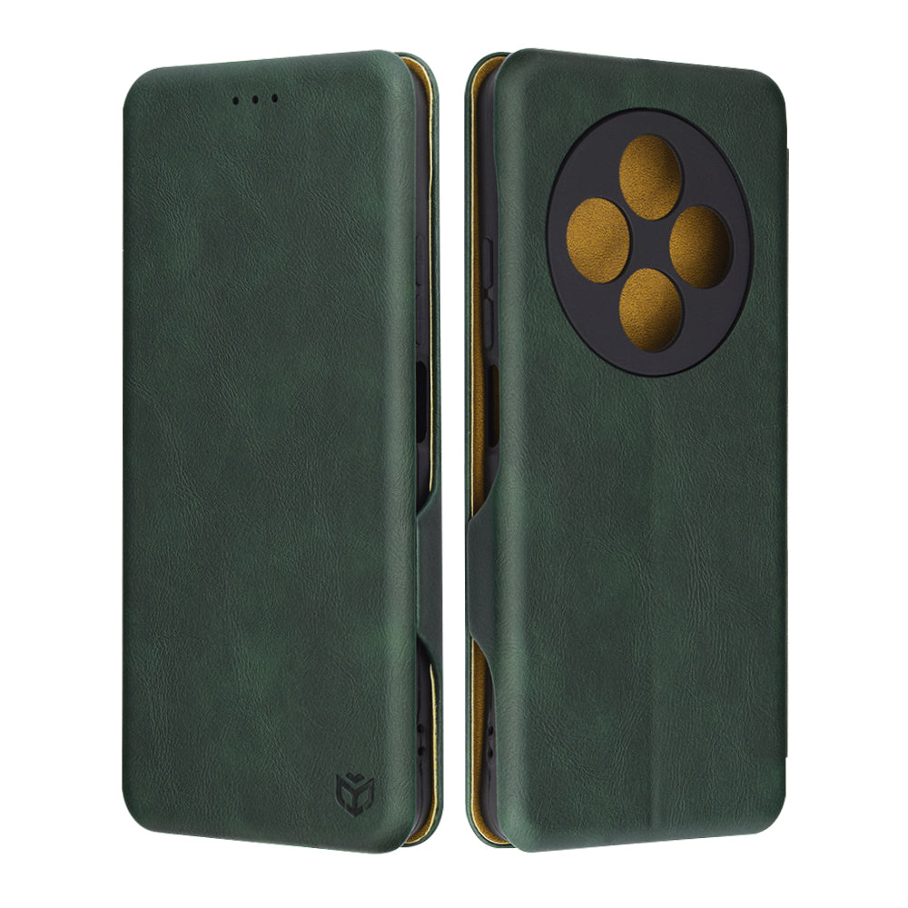 Pouzdro pro Xiaomi Poco C75 / Redmi 14C, Techsuit, Safe Wallet Plus, Zelená.