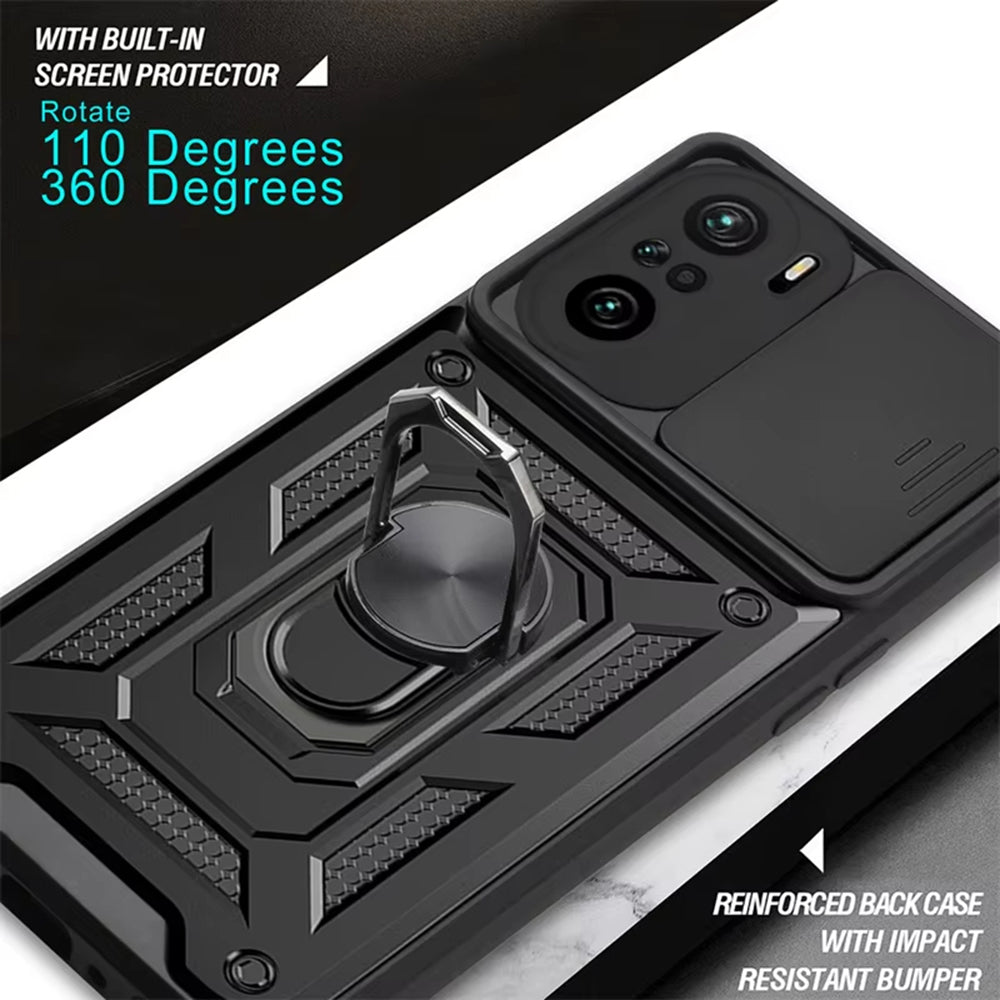 Pouzdro pro Xiaomi Poco F3 / Mi 11i, Techsuit, CamShield, Černé