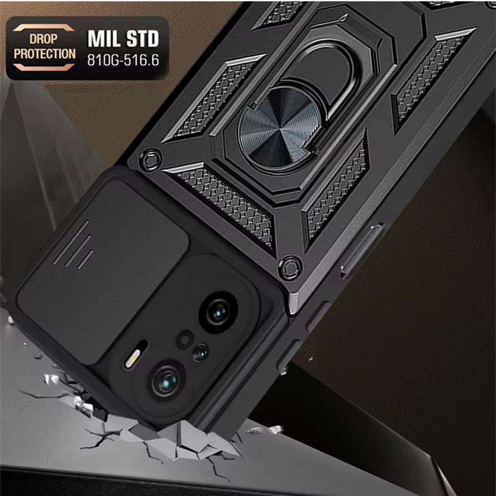 Pouzdro pro Xiaomi Poco F3 / Mi 11i, Techsuit, CamShield, Černé