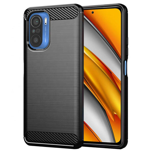 Pouzdro pro Xiaomi Poco F3 / Mi 11i, Techsuit, Carbon, Černé