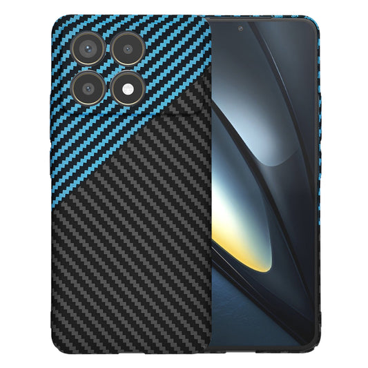 Pouzdro pro Xiaomi Poco F6 Pro, Techsuit, Carbonite FiberShell, Černá Bleu