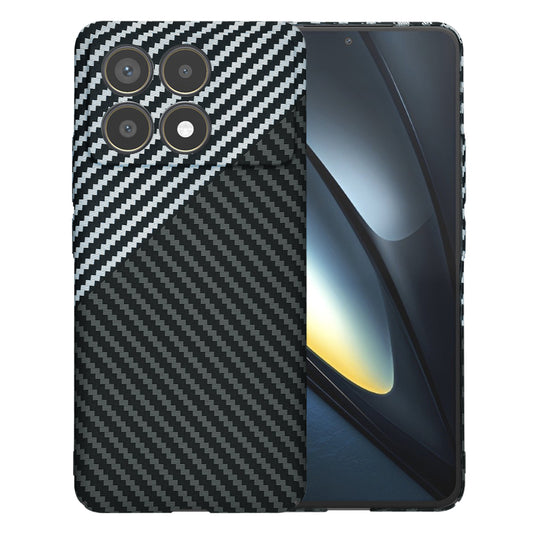 Pouzdro pro Xiaomi Poco F6 Pro, Techsuit, Carbonite FiberShell, Černo-šedé