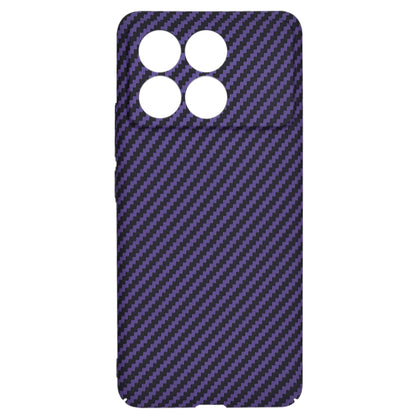 Case for Xiaomi Poco F6 Pro, Techsuit, Carbonite FiberShell, Purple
