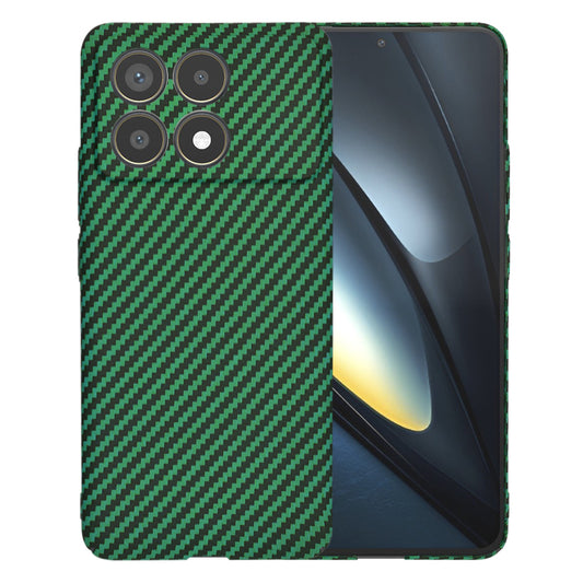 Pouzdro pro Xiaomi Poco F6 Pro, Techsuit, Carbonite FiberShell, Zelené