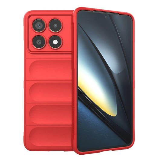 Pouzdro pro Xiaomi Poco F6 Pro, Techsuit, Magic Shield, červené