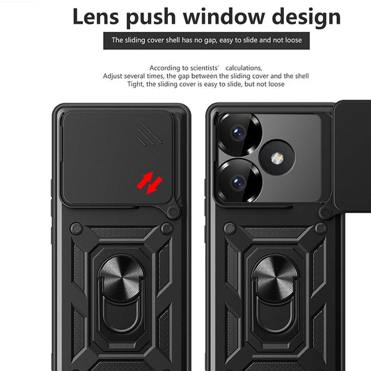 Pouzdro pro Xiaomi Poco F6, Techsuit, CamShield, Růžové