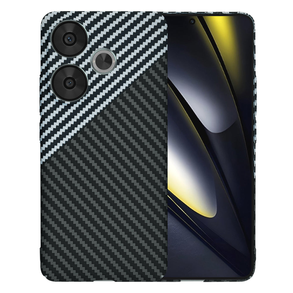 Pouzdro pro Xiaomi Poco F6, Techsuit, Carbonite FiberShell, Černá Šedá