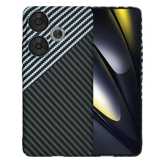 Pouzdro pro Xiaomi Poco F6, Techsuit, Carbonite FiberShell, Černá Šedá