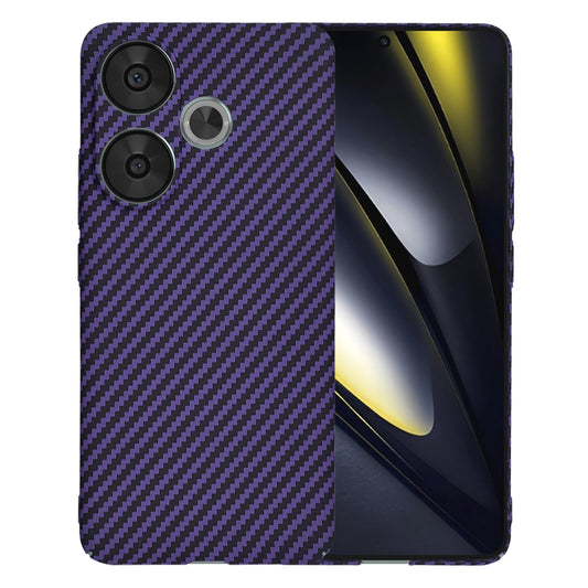 Pouzdro pro Xiaomi Poco F6, Techsuit, Carbonite FiberShell, Fialové