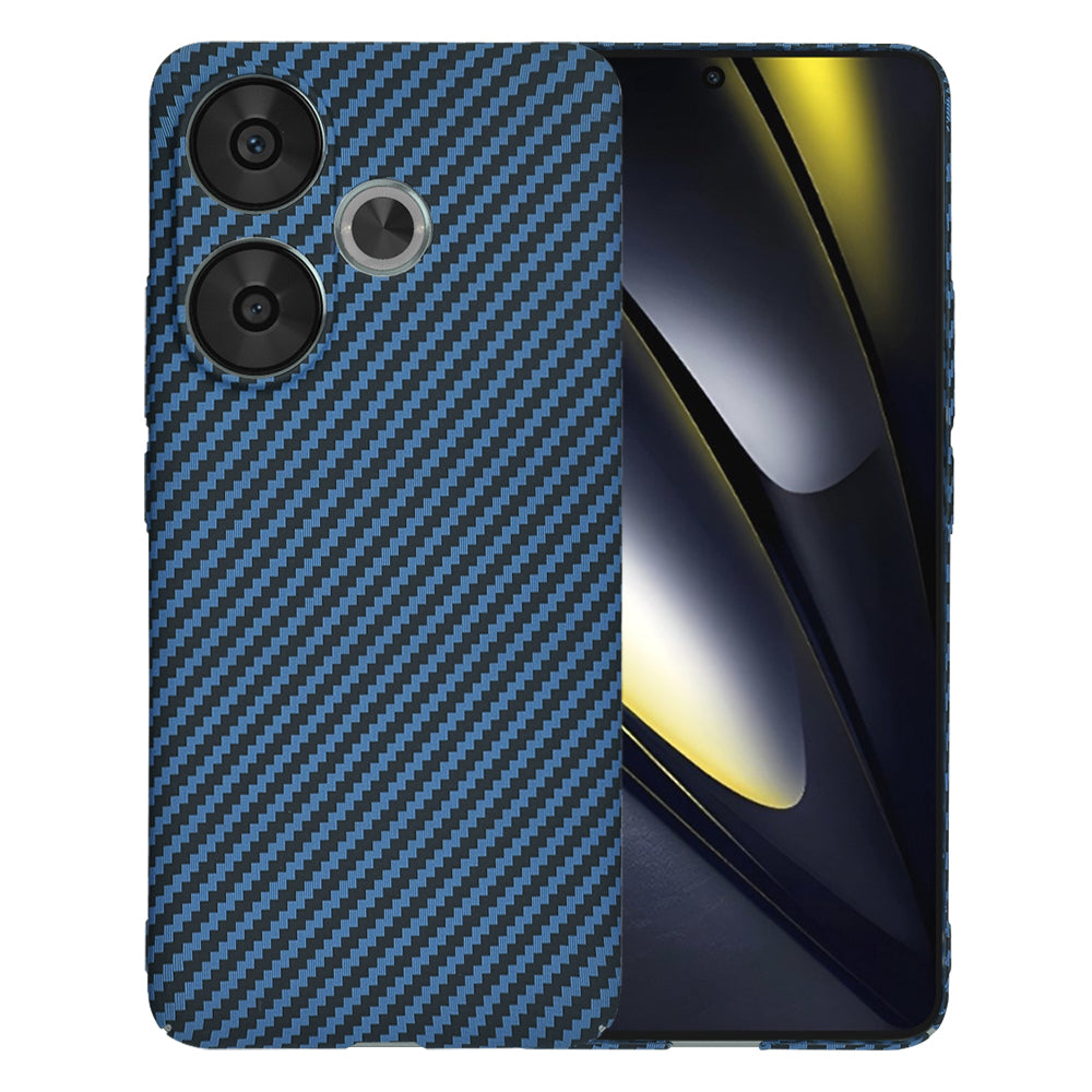 Pouzdro pro Xiaomi Poco F6, Techsuit, Carbonite FiberShell, Tyrkysové