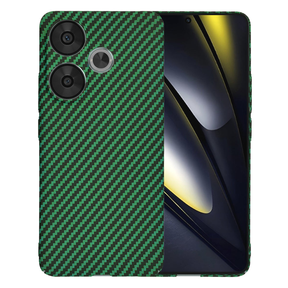Pouzdro pro Xiaomi Poco F6, Techsuit, Carbonite FiberShell, Zelené