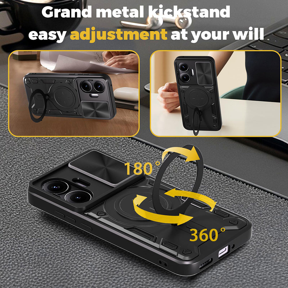 Pouzdro pro Xiaomi Poco F7, Techsuit, CamGuard Pro, Černé