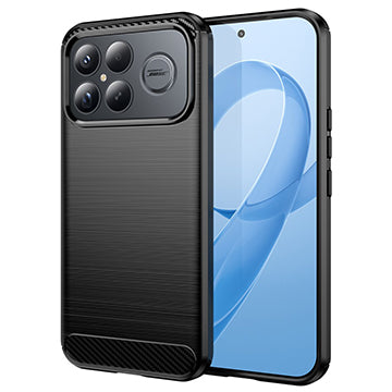 Pouzdro pro Xiaomi Poco F8 Ultra, Techsuit, Carbon, Černá