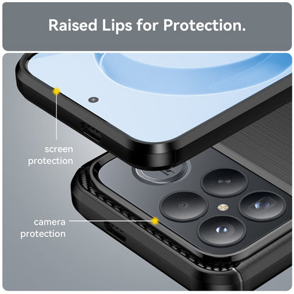 Pouzdro pro Xiaomi Poco F8 Ultra, Techsuit, Carbon, Černá