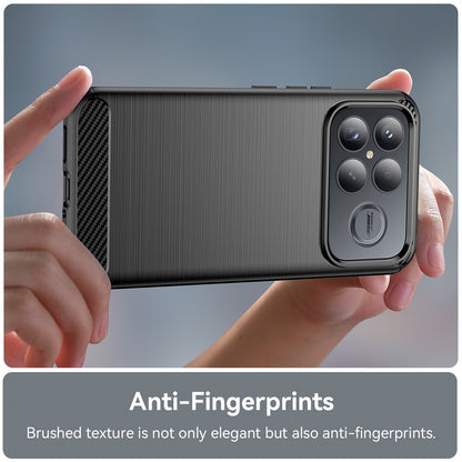 Pouzdro pro Xiaomi Poco F8 Ultra, Techsuit, Carbon, Černá