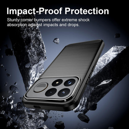 Pouzdro pro Xiaomi Poco F9 Pro, Techsuit, Carbon, Černé
