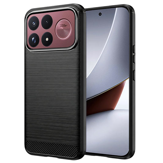 Pouzdro pro Xiaomi Poco F9 Ultra, Techsuit, Carbon, černé