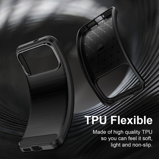Pouzdro pro Xiaomi Poco F9 Ultra, Techsuit, Carbon, černé