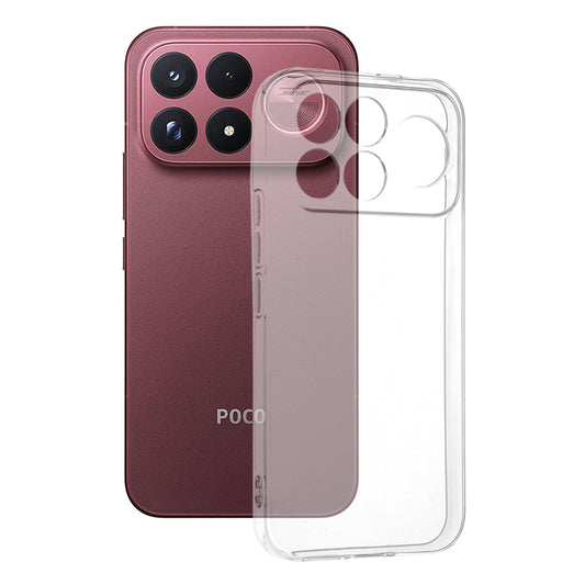 Pouzdro pro Xiaomi Poco F9 Ultra, Techsuit, Průhledné, Transparentní