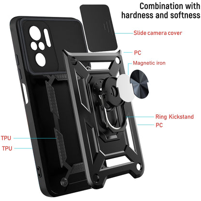 Pouzdro pro Xiaomi Poco M5s / Redmi Note 10S / Note 10, Techsuit, CamShield, Černé