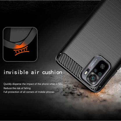Pouzdro pro Xiaomi Poco M5s / Redmi Note 10S / Note 10, Techsuit, Carbon, Černé
