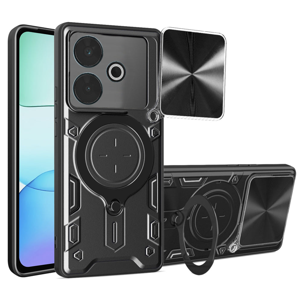 Pouzdro pro Xiaomi Poco M6 4G / Redmi 13, Techsuit, CamGuard Pro, Černé