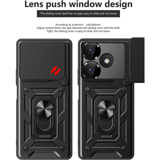 Pouzdro pro Xiaomi Poco M6 4G / Redmi 13, Techsuit, CamShield, Černé