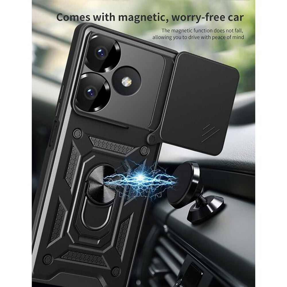 Pouzdro pro Xiaomi Poco M6 4G / Redmi 13, Techsuit, CamShield, Černé