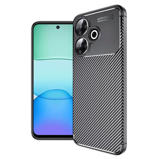 Pouzdro pro Xiaomi Poco M6 4G / Redmi 13, Techsuit, CarbonFiber, Černé