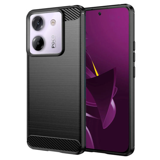 Pouzdro pro Xiaomi Poco M7 Pro 5G, Techsuit, Carbon, Černé