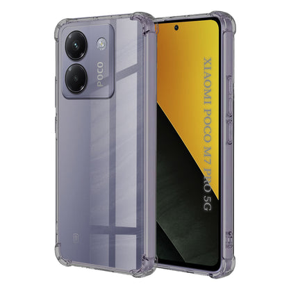 Pouzdro pro Xiaomi Poco M7 Pro 5G, Techsuit, Odolné proti nárazům, Průhledné, Kouřové