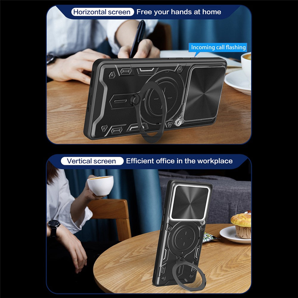 Pouzdro pro Xiaomi Poco M8 Pro / Redmi Note 15 Pro+ 5G, Techsuit, CamGuard Pro, Černá