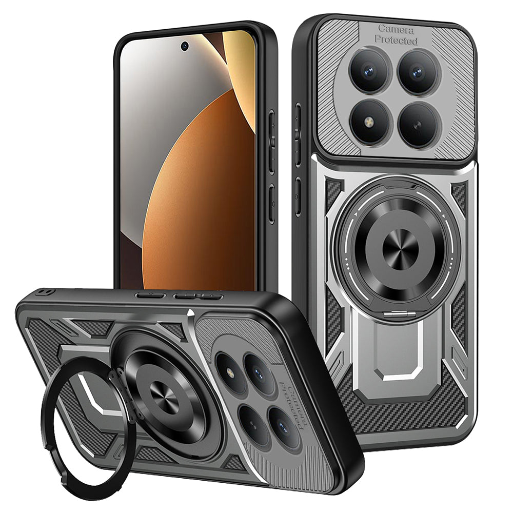 Pouzdro pro Xiaomi Poco M8 Pro / Redmi Note 15 Pro+ 5G, Techsuit, RuggedCam, Šedé