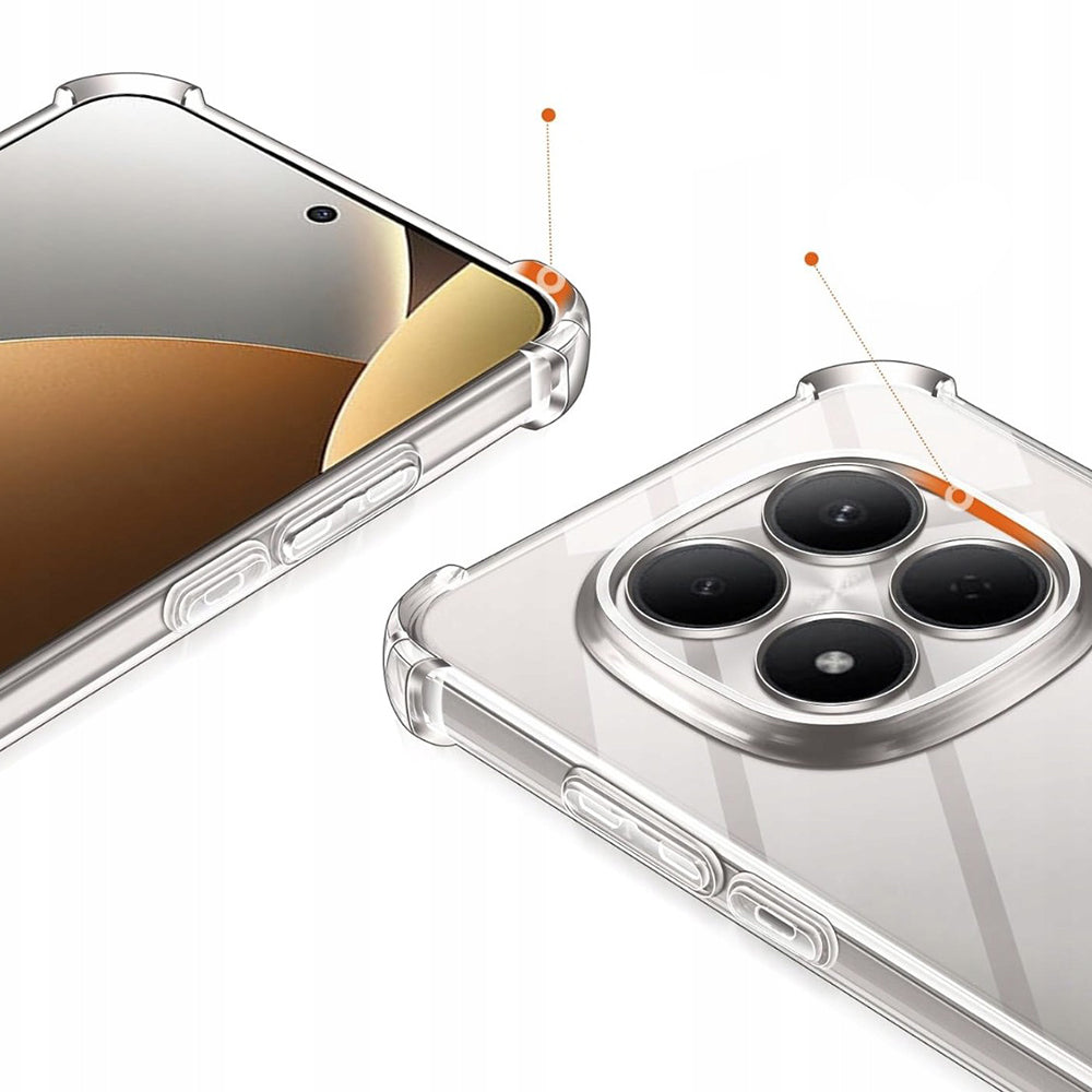 Pouzdro pro Xiaomi Poco M8 / Redmi Note 15 5G / Note 15 4G, Techsuit, Shockproof Clear, Průhledné