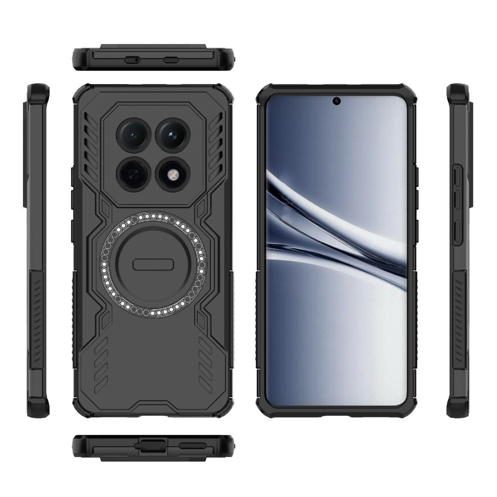 Pouzdro MagSafe pro Xiaomi Poco M8 / Redmi Note 15 5G, Techsuit, ArmorMag, Černá