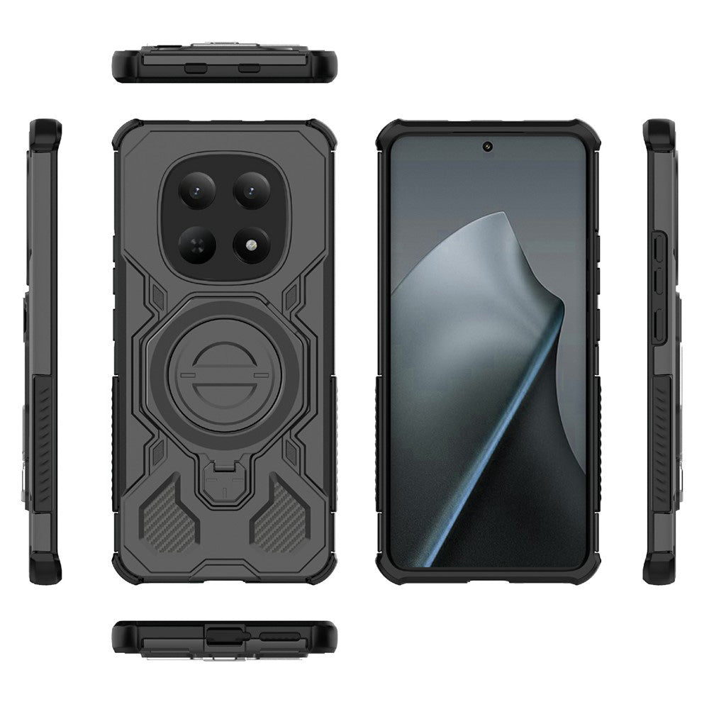 Pouzdro pro Xiaomi Poco M8 / Redmi Note 15 5G, Techsuit, Carbon Shield Pro, Černá